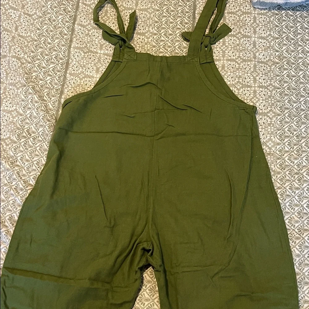 Lucy & Yak green dungarees - Picture 4 of 4